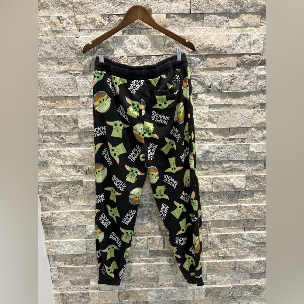 Star Wars Baby Yoda Pajama Christmas Pants Size Large - Picture 2 of 5